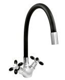 Кух.смеситель Juguni 0402.139 гибкий излив, черный